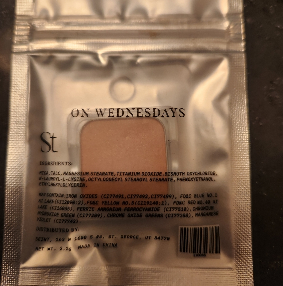 Seint on Wednesday eye shadow